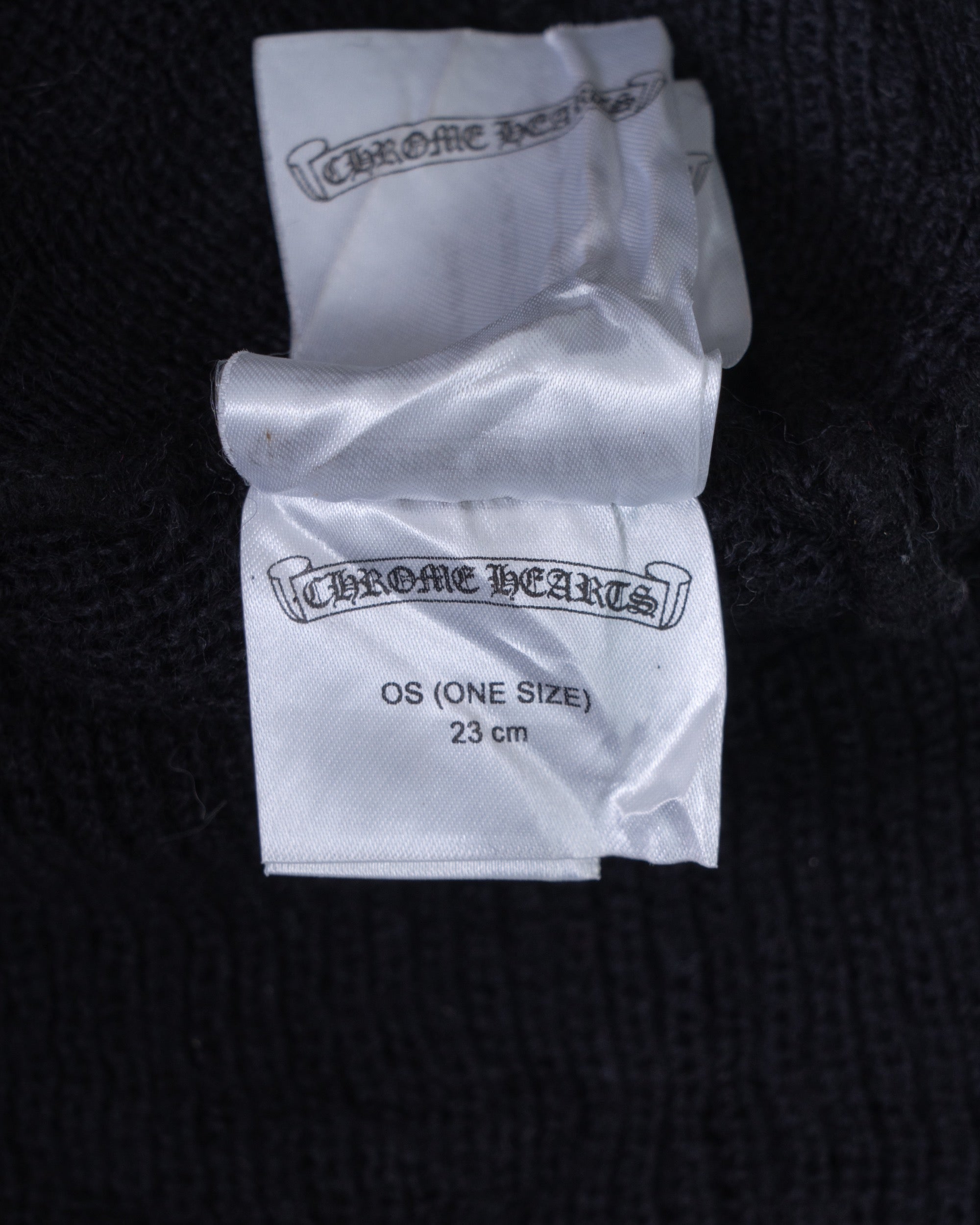 Chrome Hearts Horseshoe Wool Beanie Black