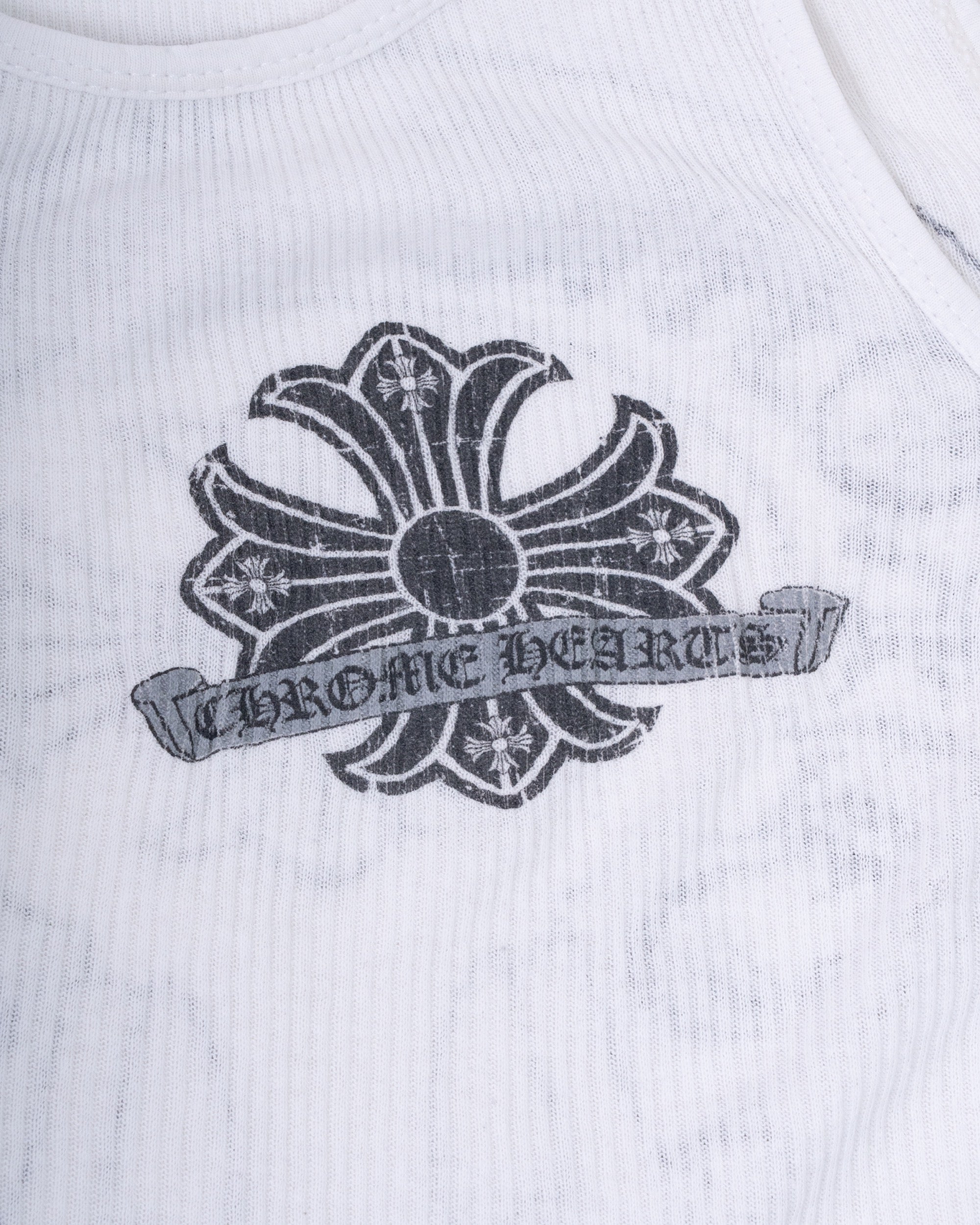 Chrome Hearts Horseshoe Cross Tank Top White