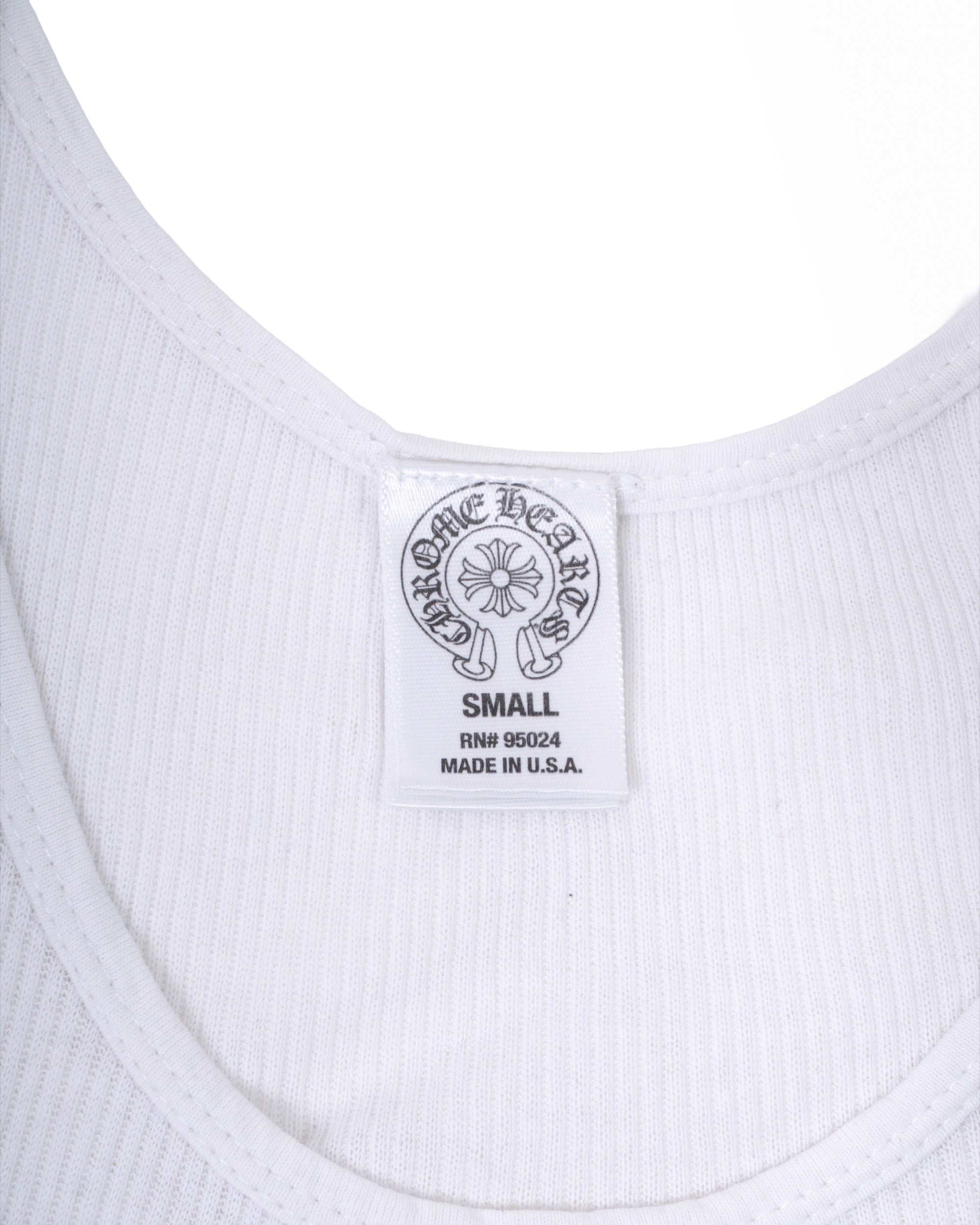 Chrome Hearts Horseshoe Cross Tank Top White