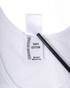 Chrome Hearts Horseshoe Cross Tank Top White