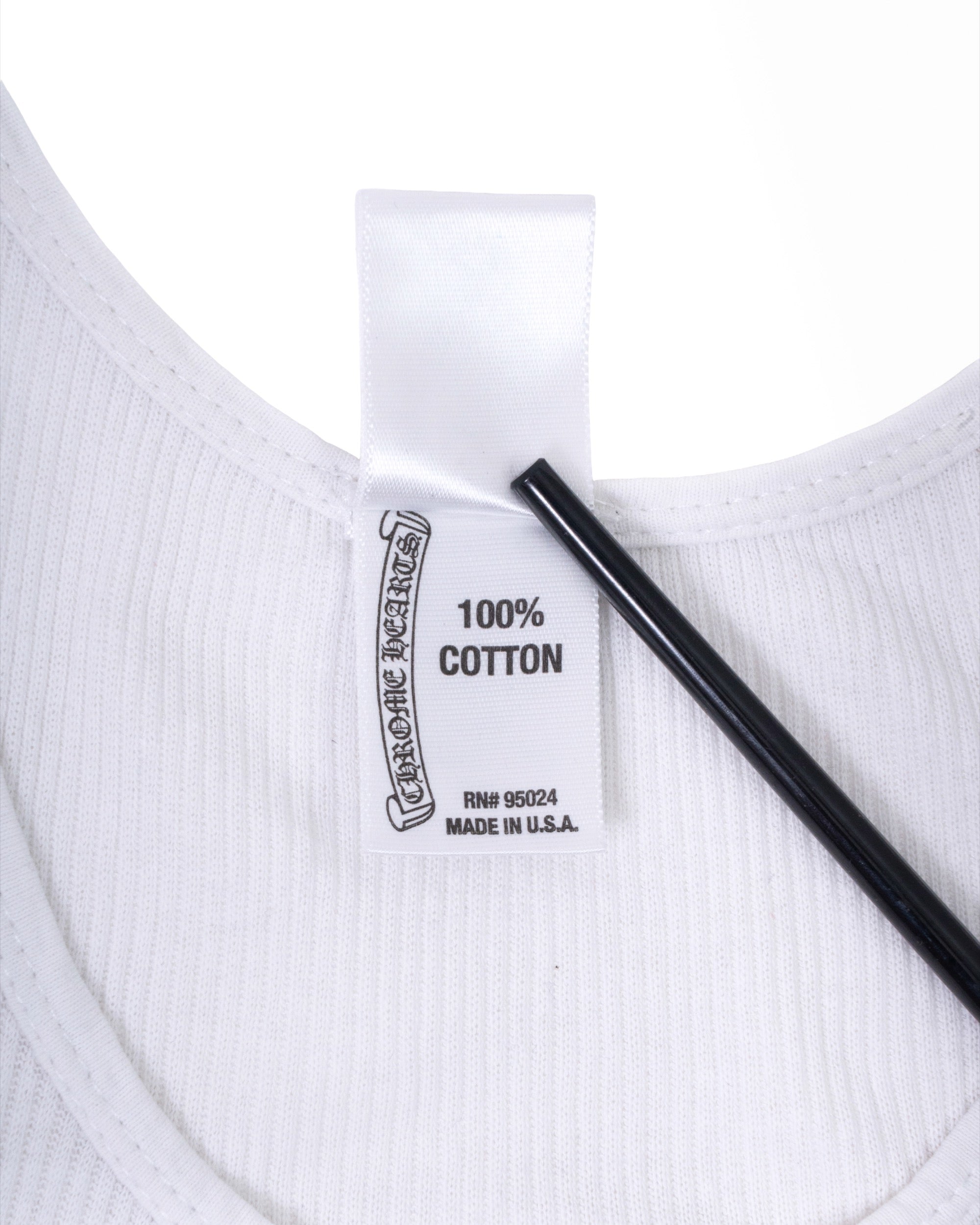 Chrome Hearts Horseshoe Cross Tank Top White
