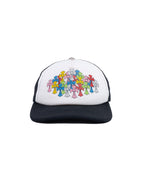 Chrome Hearts “Multicolor Cemetery Cross” White/Black Trucker Cap