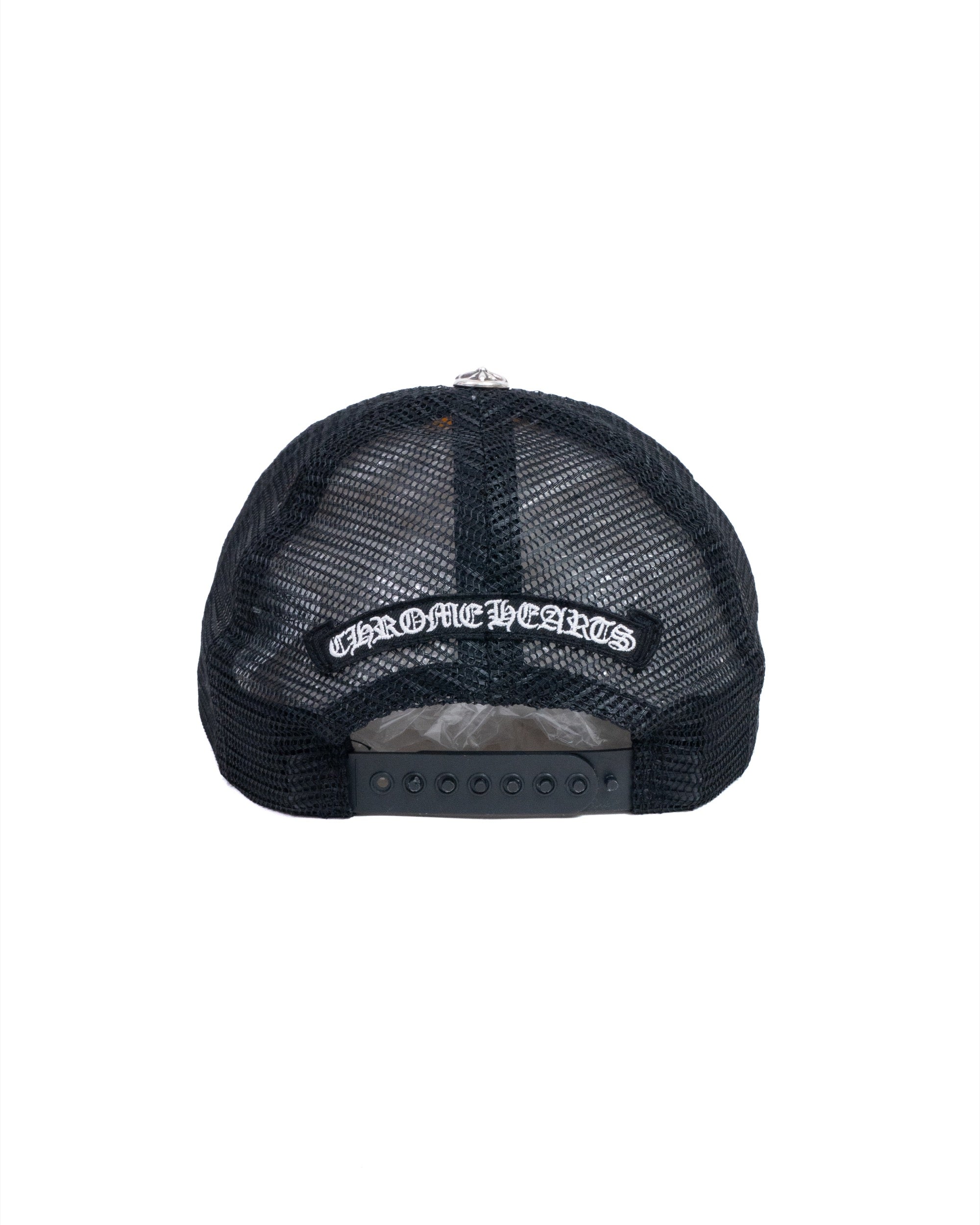Chrome Hearts “Multicolor Cemetery Cross” White/Black Trucker Cap