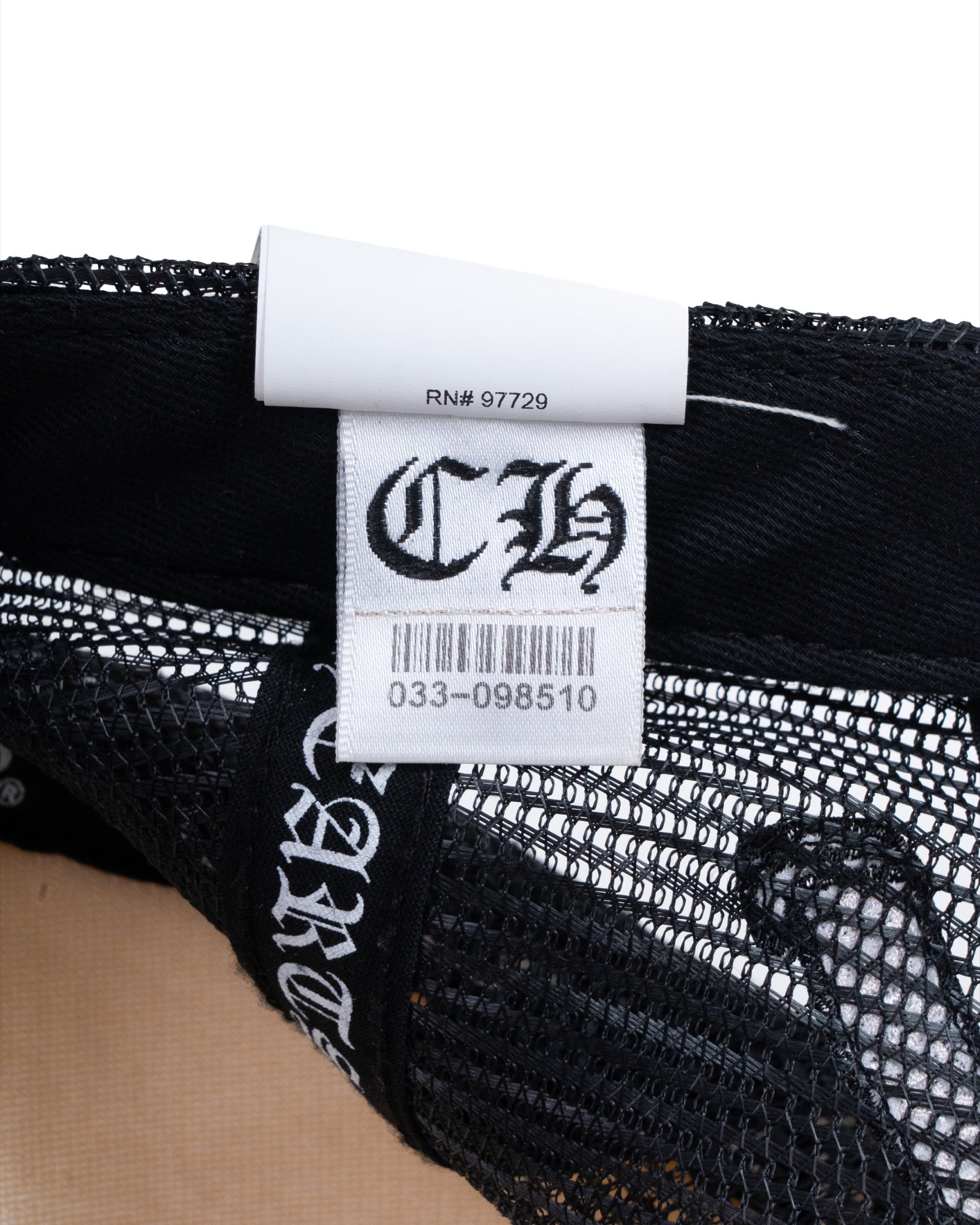 Chrome Hearts “Multicolor Cemetery Cross” White/Black Trucker Cap
