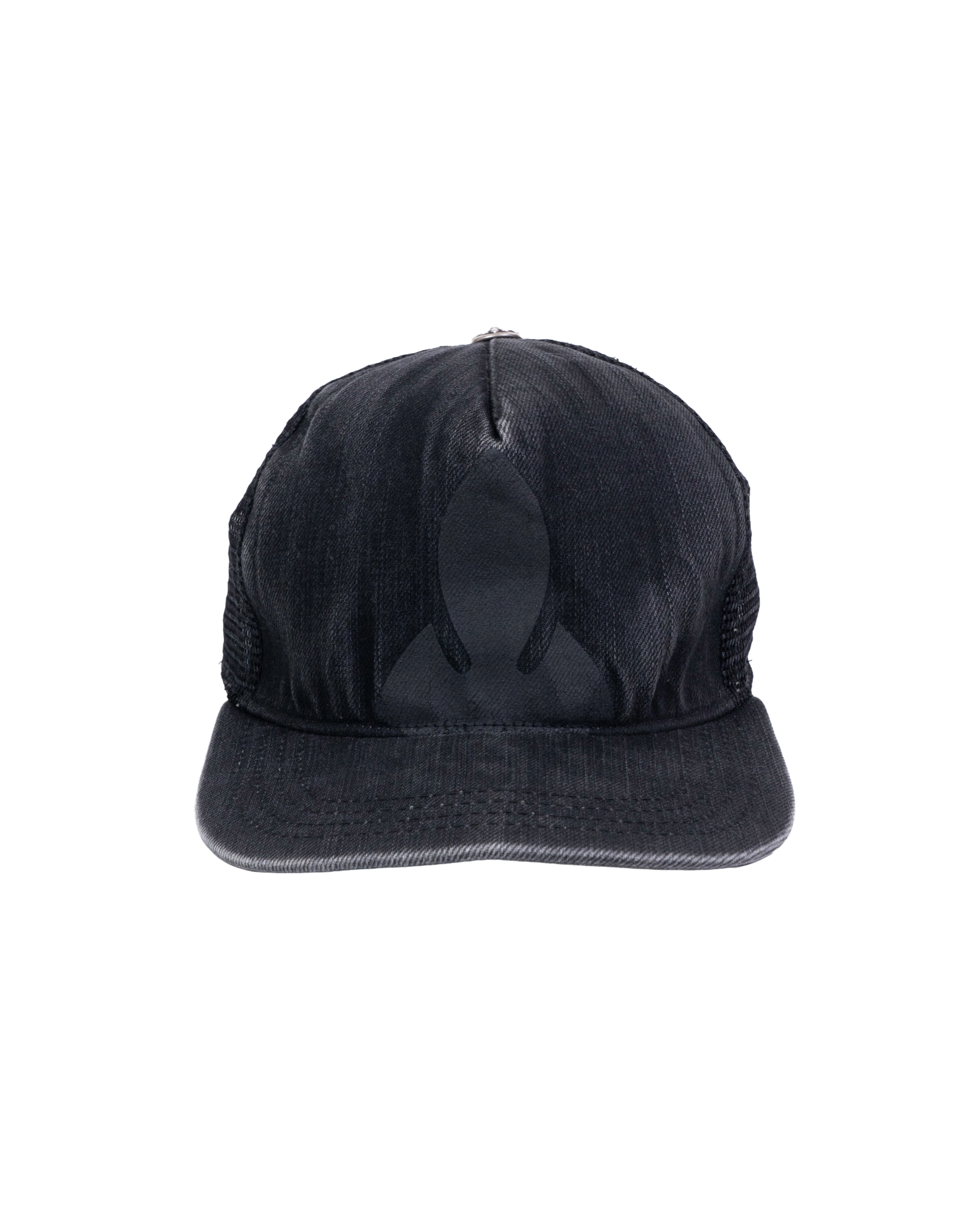 Chrome Hearts Fleur Knee Denim Trucker Cap