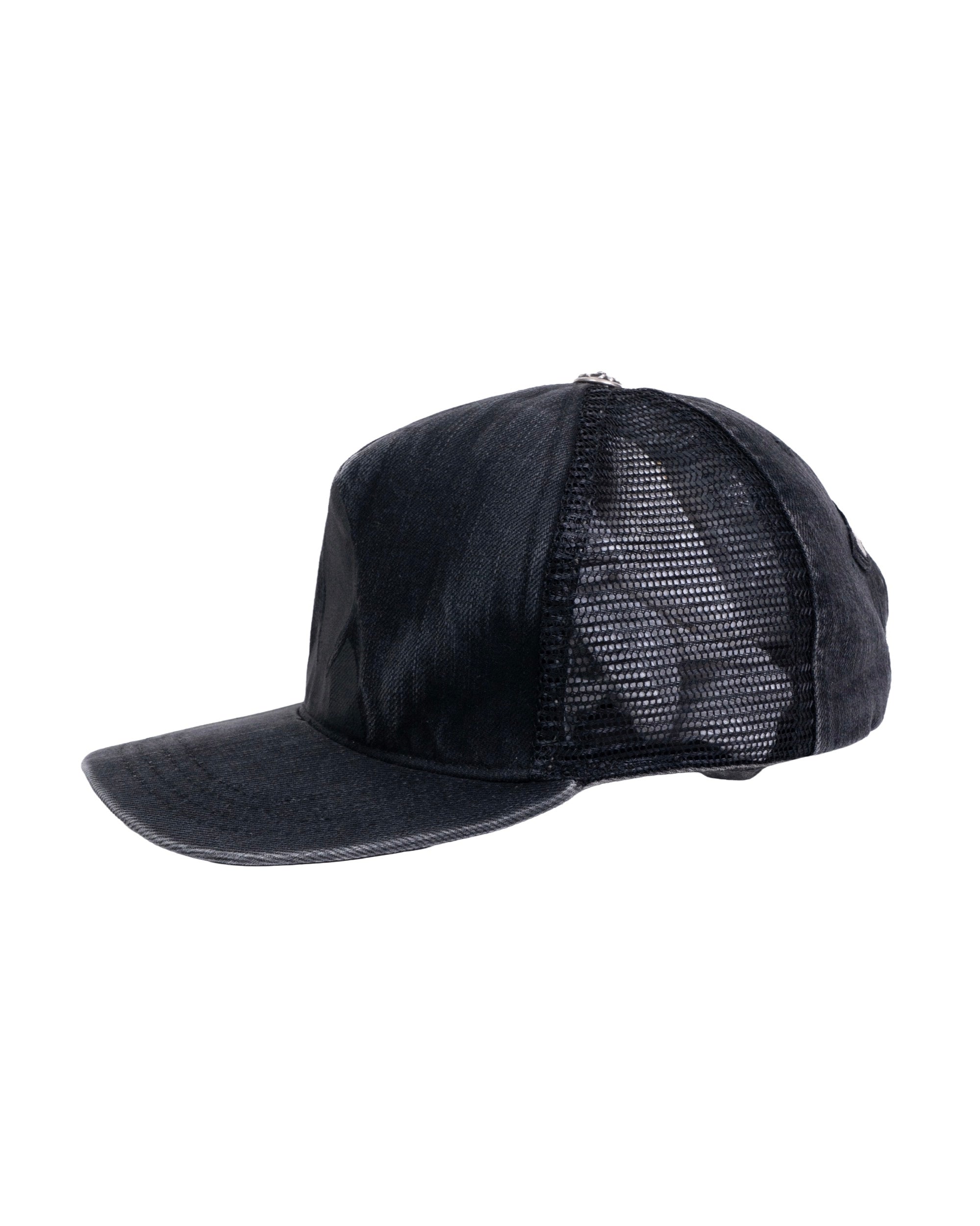 Chrome Hearts Fleur Knee Denim Trucker Cap