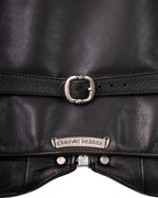 Chrome Hearts 6 Buttons Cross Leather Vest Vintage