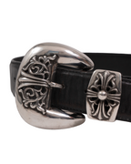 Chrome Hearts 3 Piece Belt Black Vintage