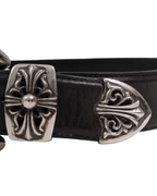 Chrome Hearts 3 Piece Belt Black Vintage