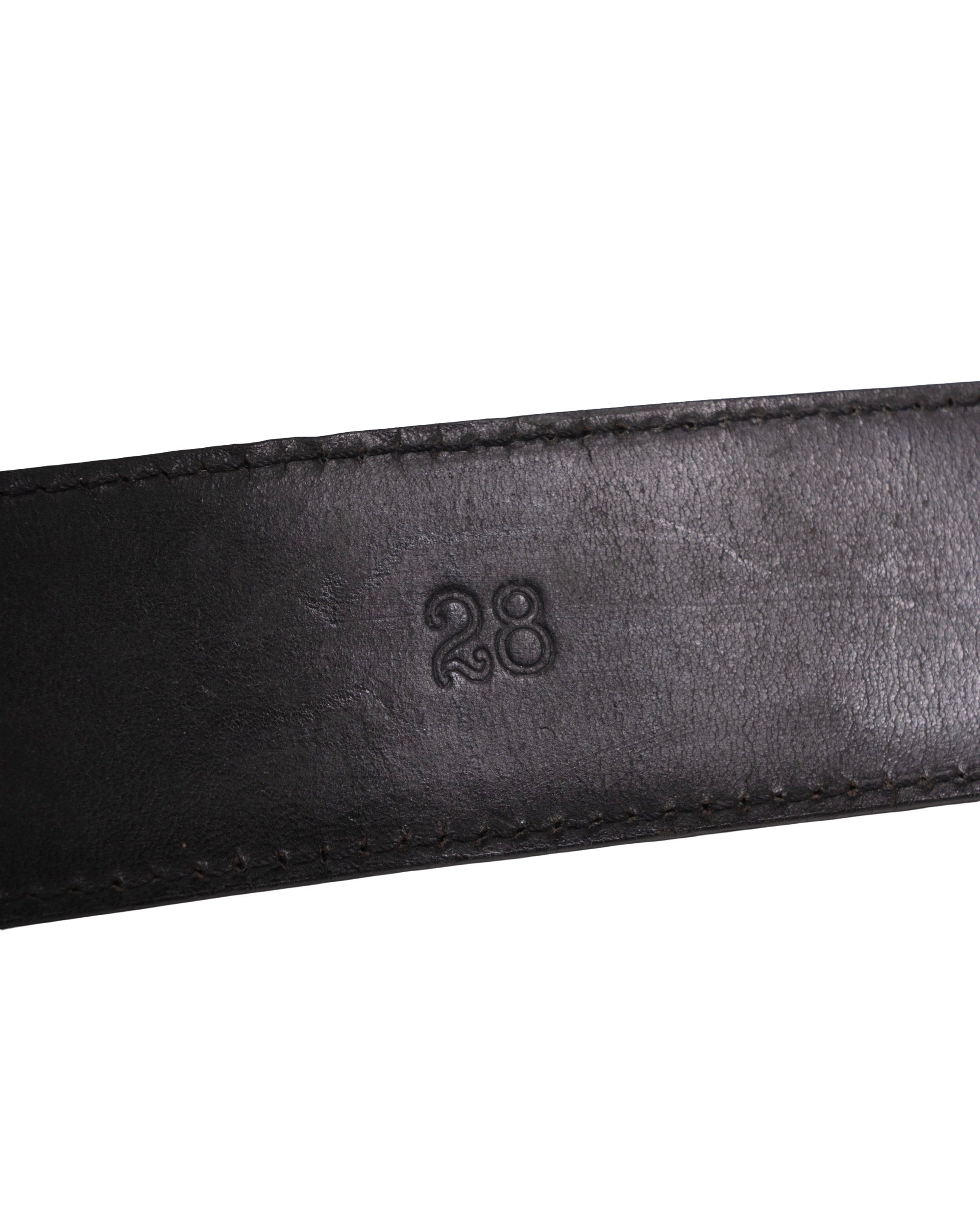 Chrome Hearts 3 Piece Belt Black Vintage