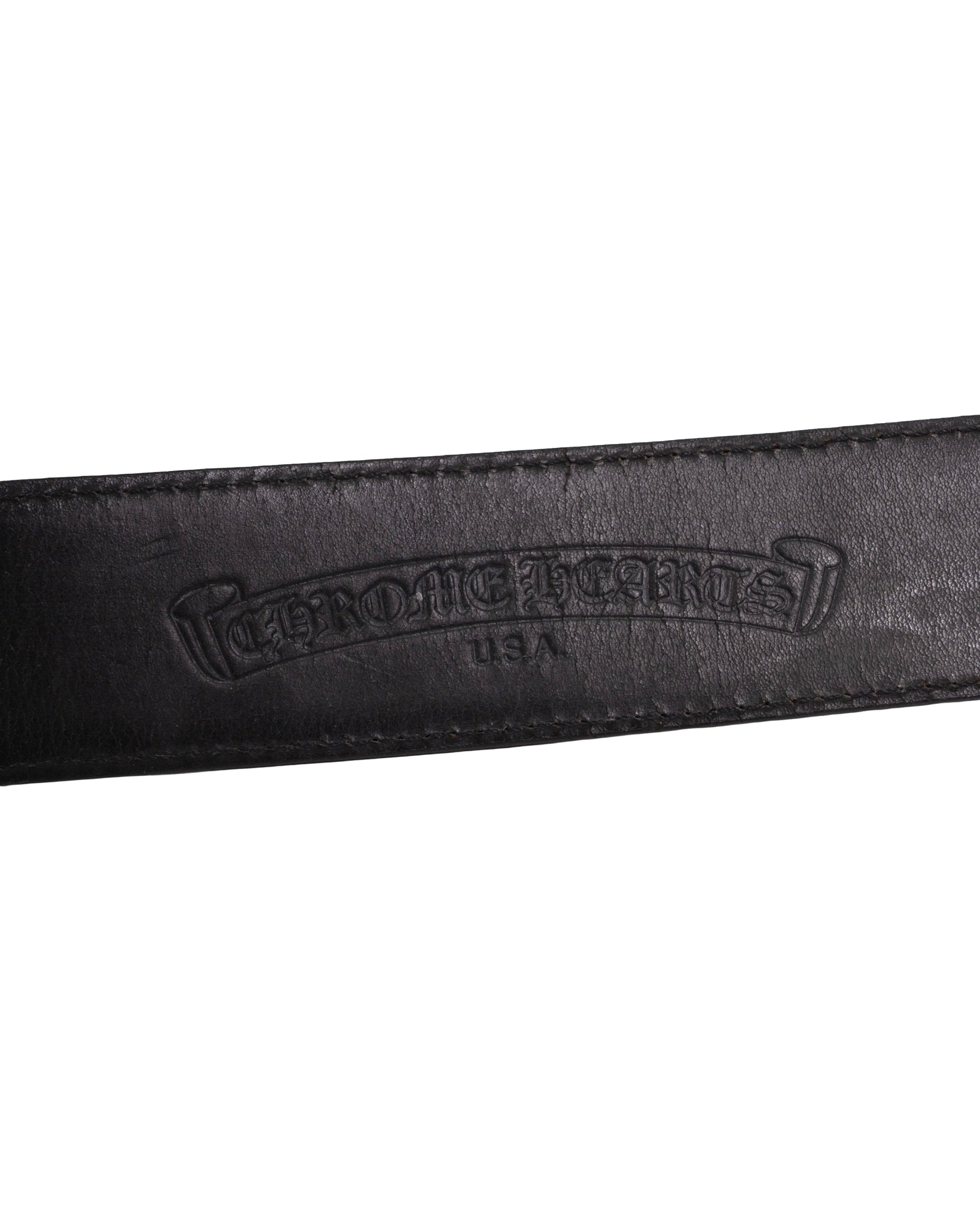 Chrome Hearts 3 Piece Belt Black Vintage