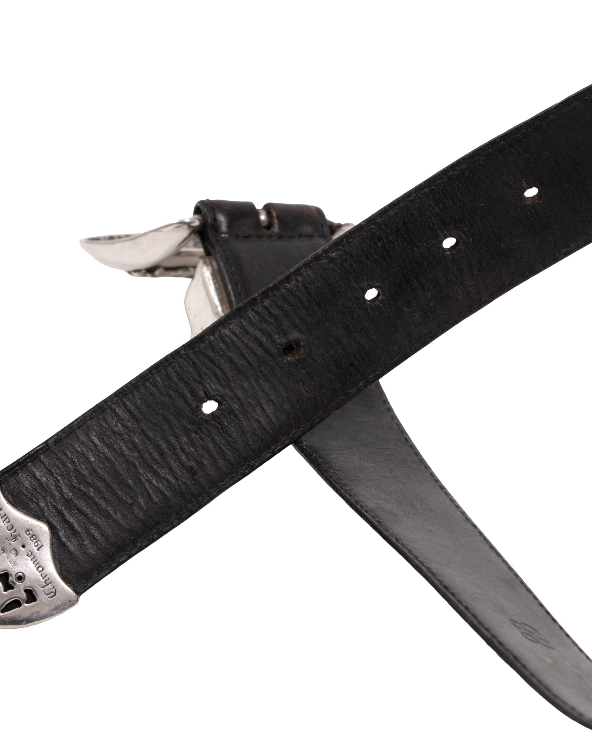 Chrome Hearts 3 Piece Belt Black Vintage