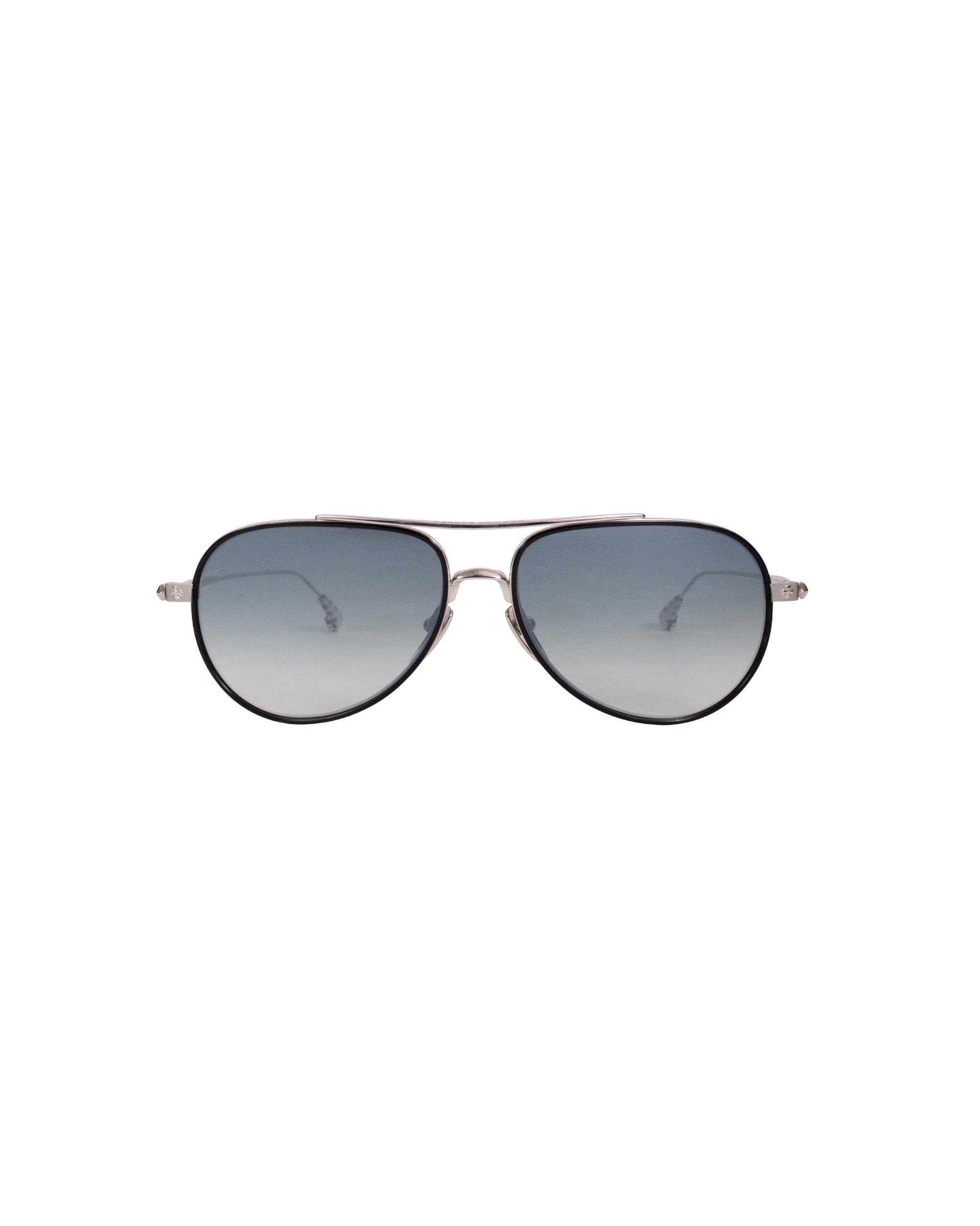 Chrome Hearts "Bone Prone V" Sunglasses Silver