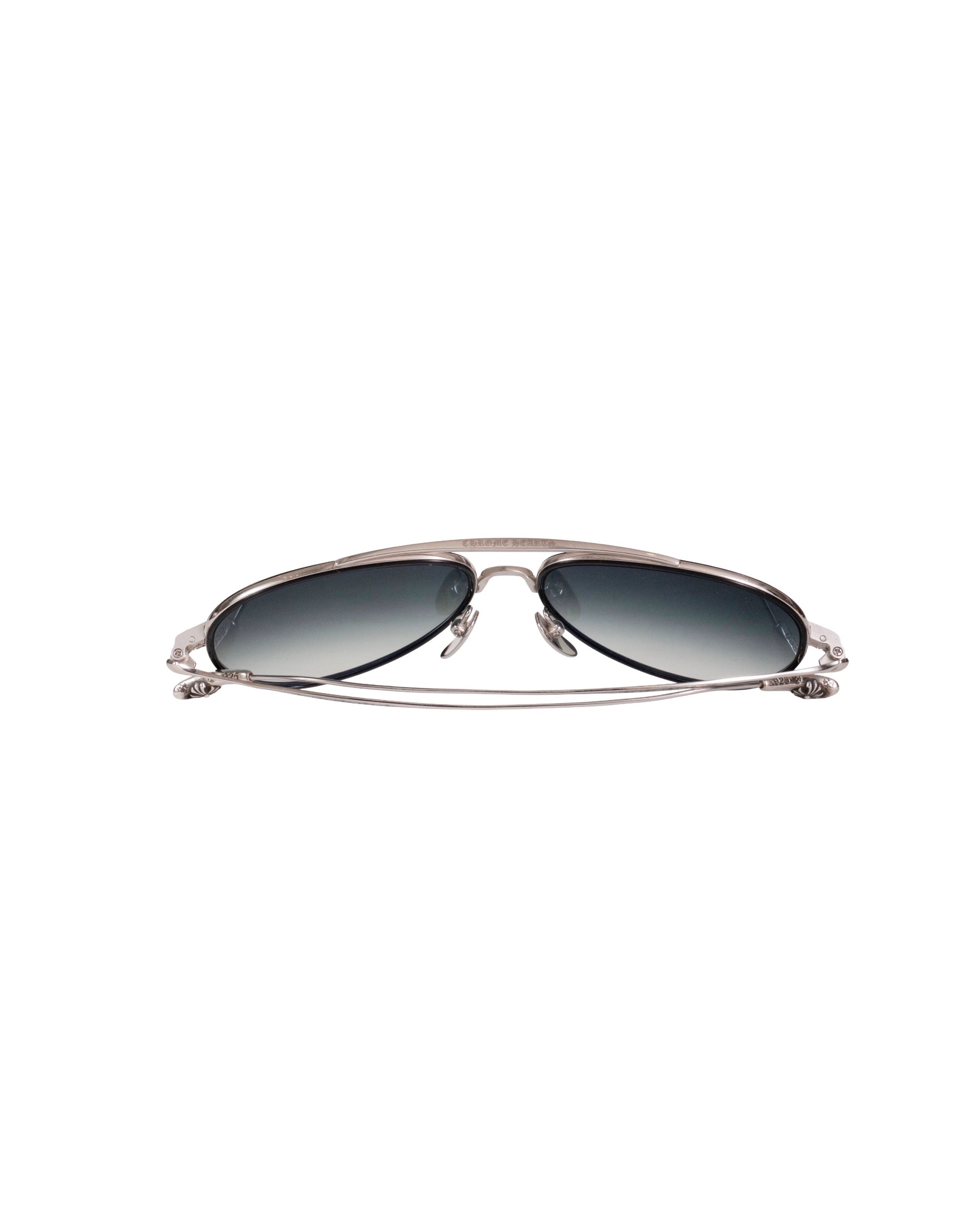 Chrome Hearts "Bone Prone V" Sunglasses Silver