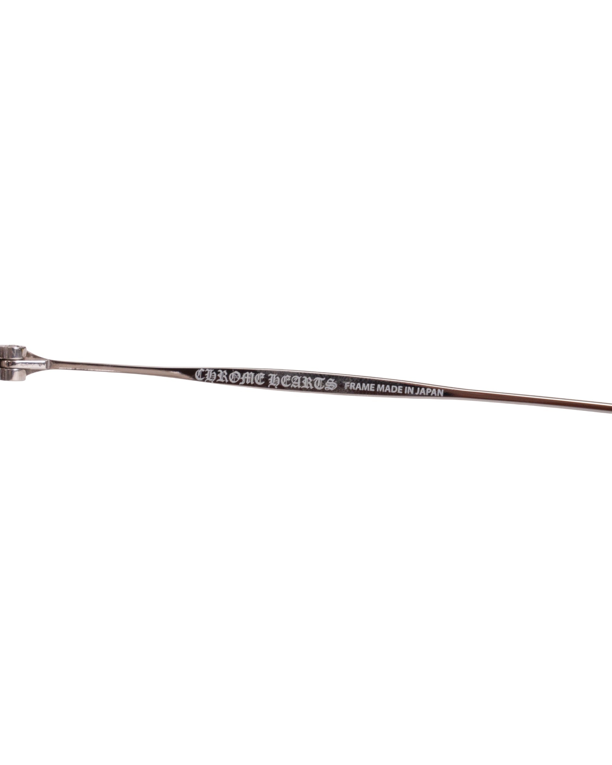 Chrome Hearts "Bone Prone V" Sunglasses Silver