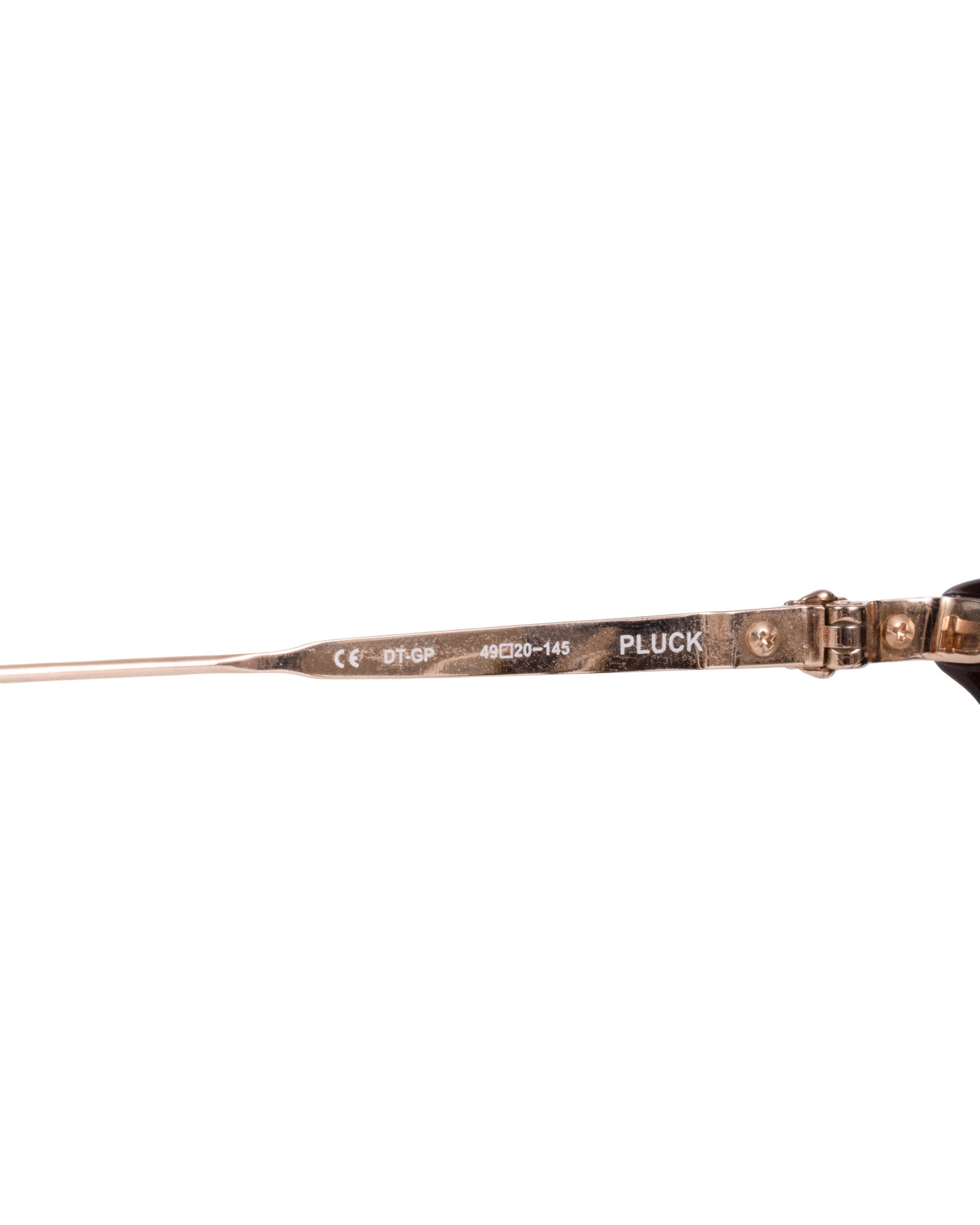 Chrome Hearts "Pluck" Glasses Gold