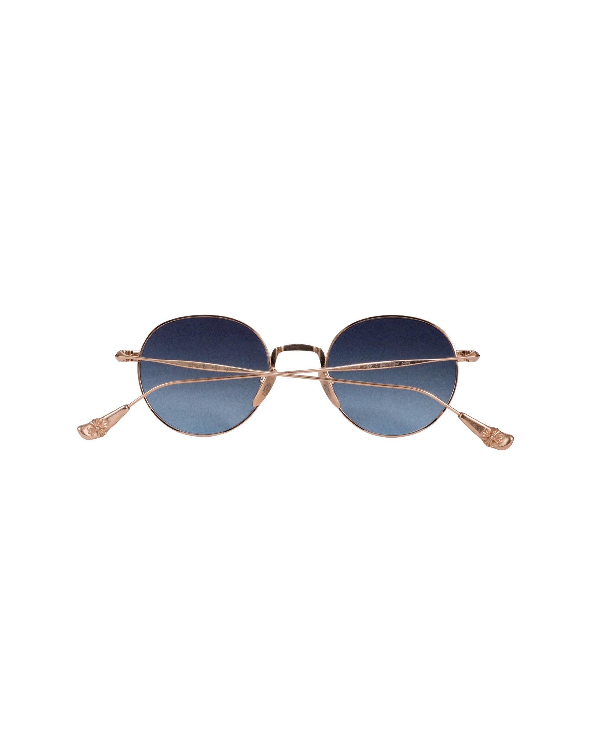 Chrome Hearts "Bone Prone IV" 18K Gold Sunglasses