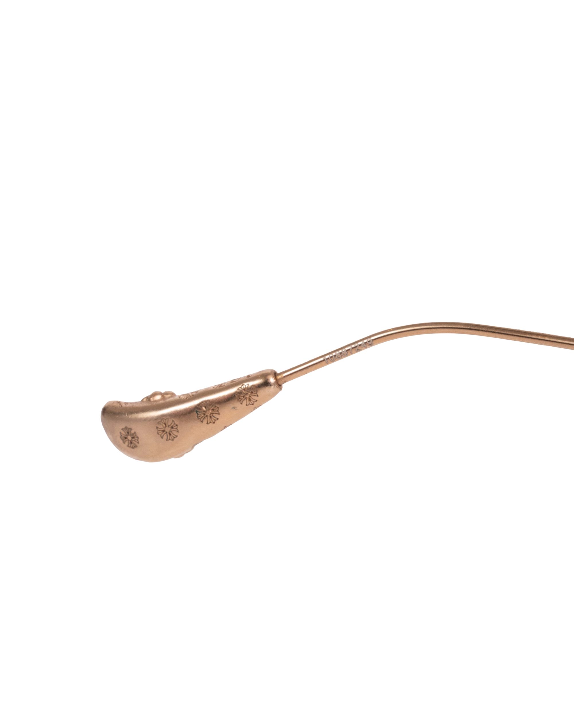Chrome Hearts "Bone Prone IV" 18K Gold Sunglasses