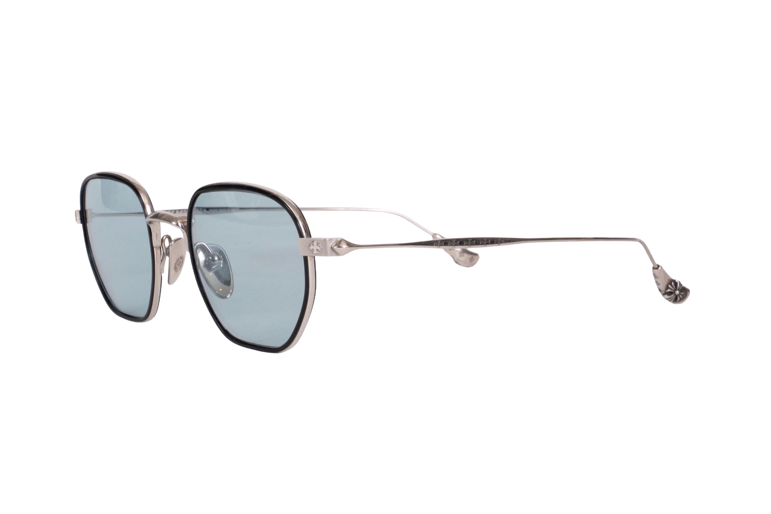 Chrome Hearts "Bone Prone I" Sunglasses Silver