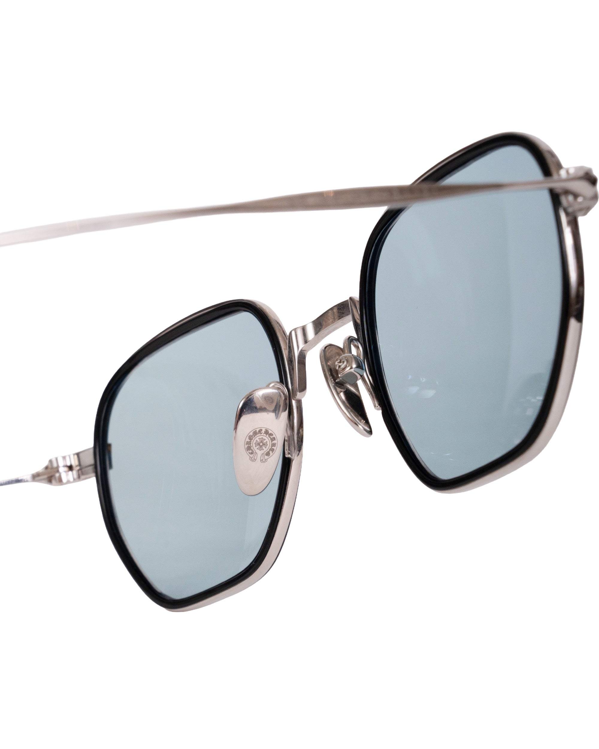 Chrome Hearts "Bone Prone I" Sunglasses Silver
