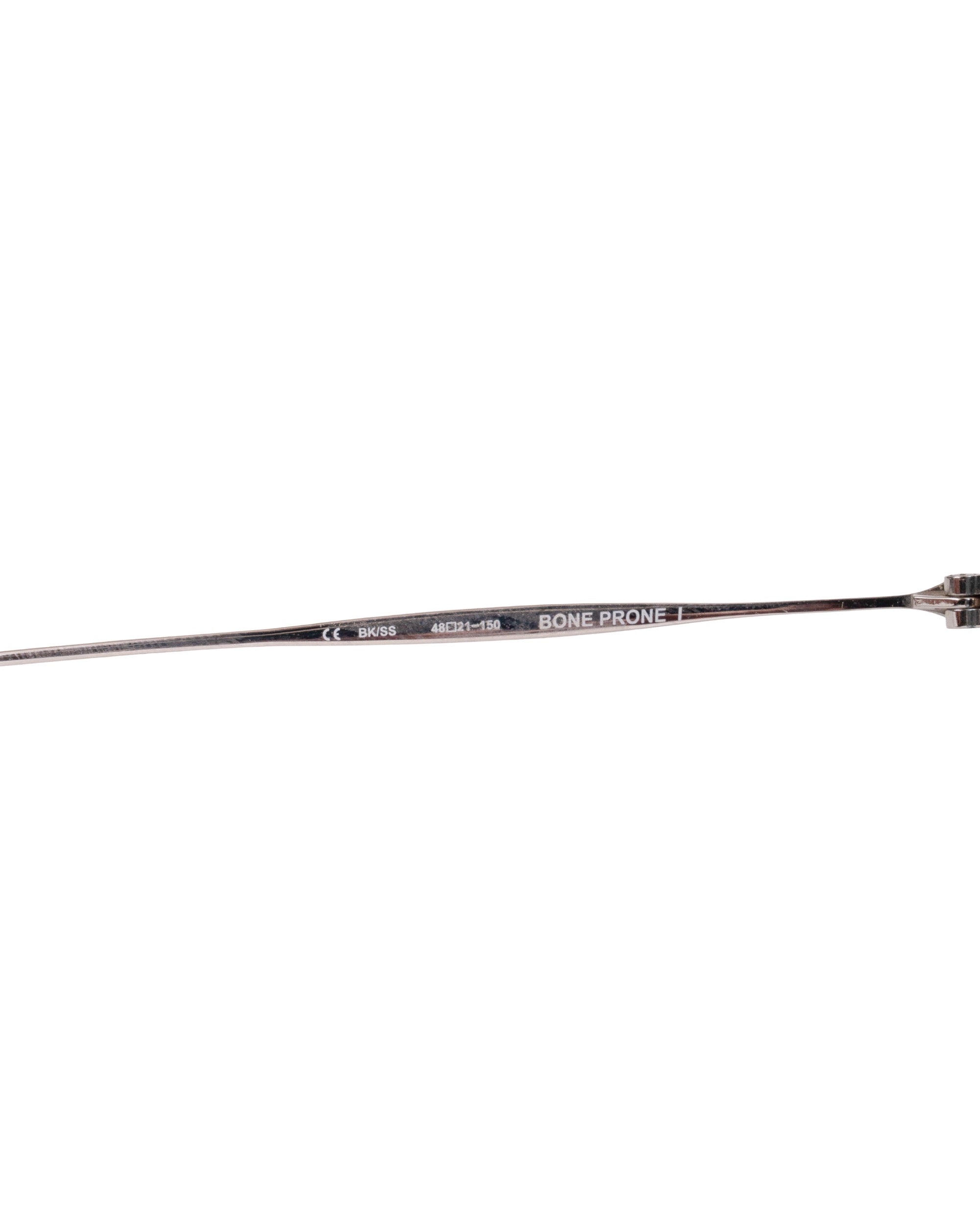 Chrome Hearts "Bone Prone I" Sunglasses Silver