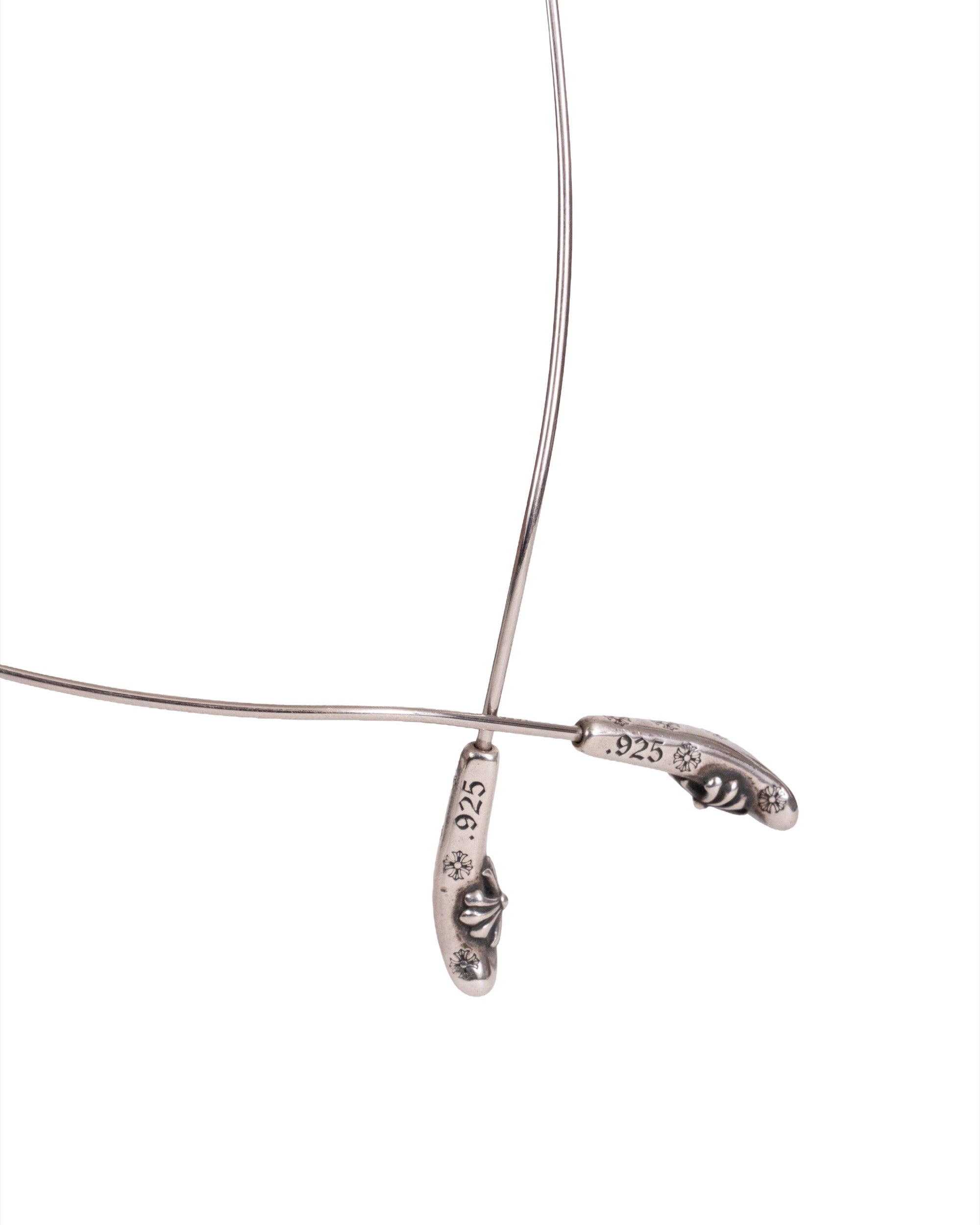 Chrome Hearts "Bone Prone I" Sunglasses Silver
