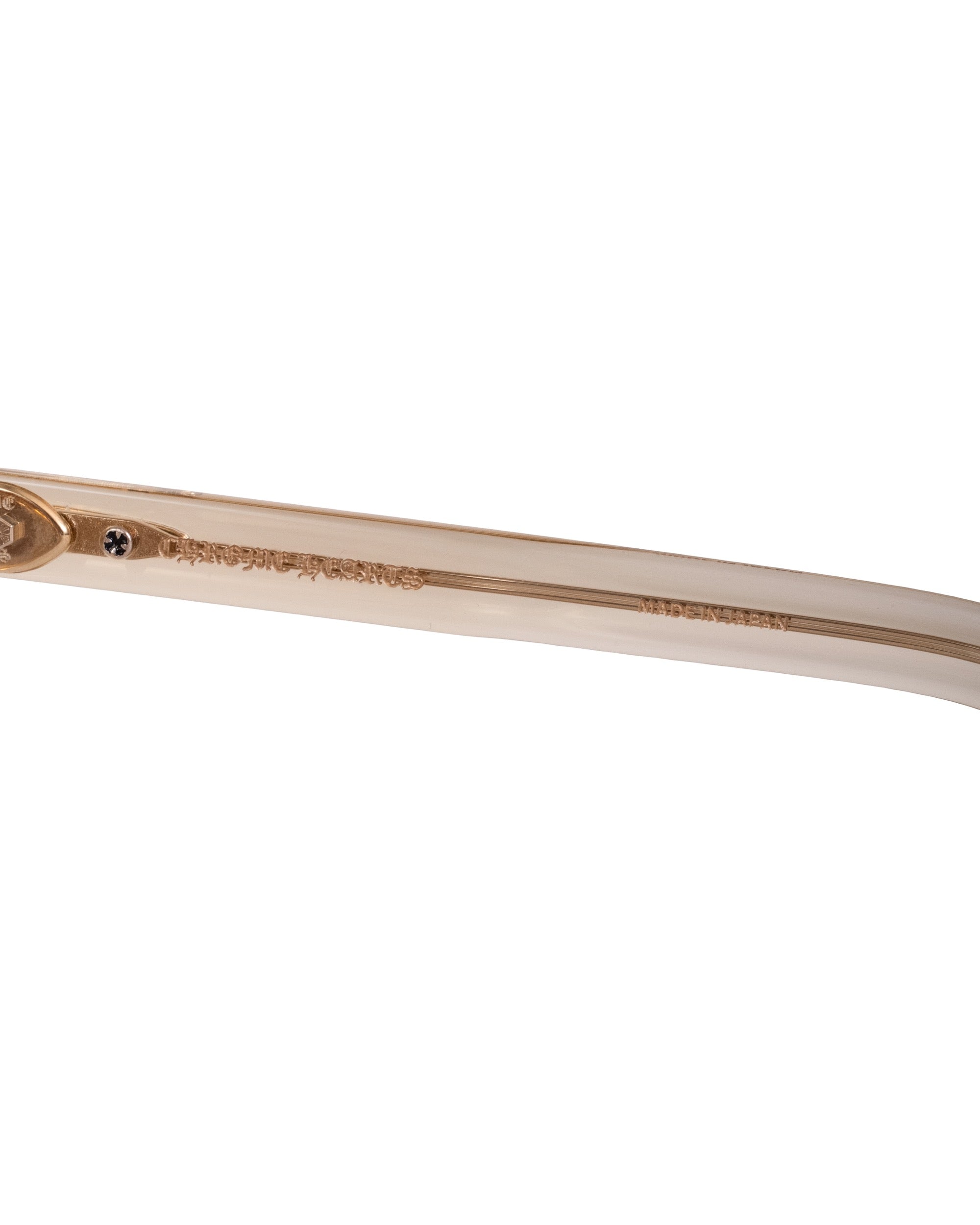 Chrome Hearts "Dippin" Sunglasses Gold