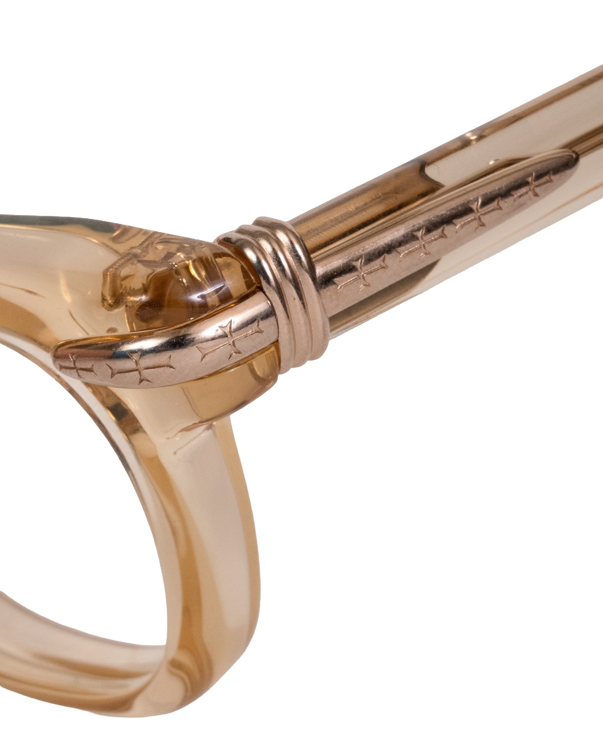 Chrome Hearts "Dippin" Sunglasses Gold