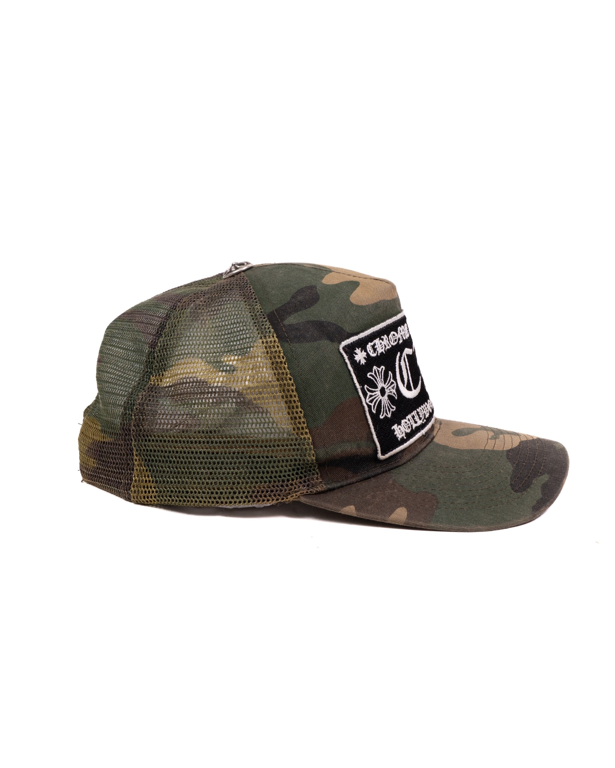 Chrome Hearts Camo "CH" Trucker Cap Vintage