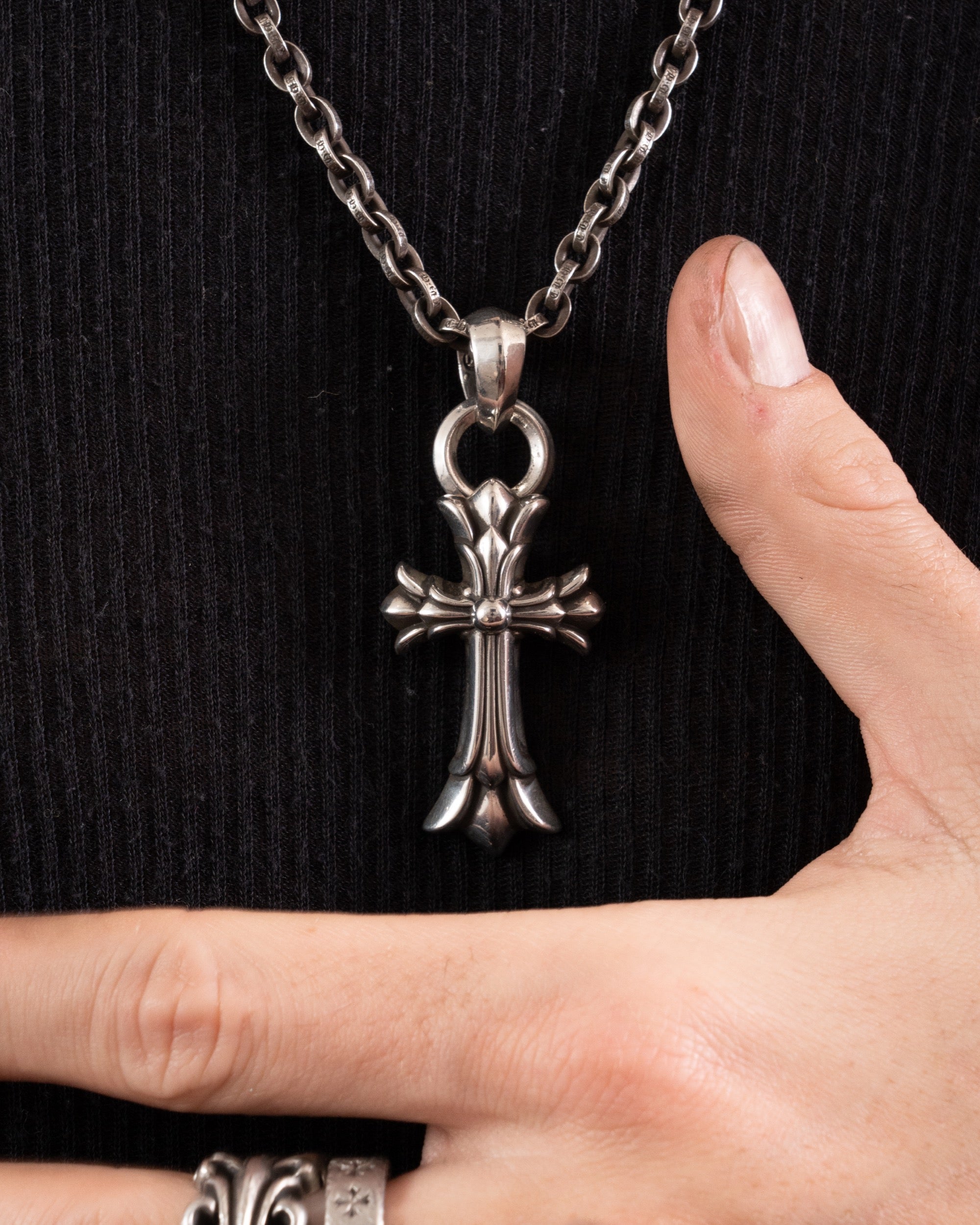 Chrome Hearts Double Cross Pendant W/ Bail