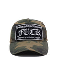 Chrome Hearts Camo "F*CK" Trucker Cap Vintage