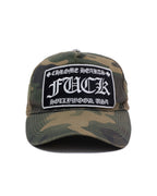 Chrome Hearts Camo "F*CK" Trucker Cap Vintage