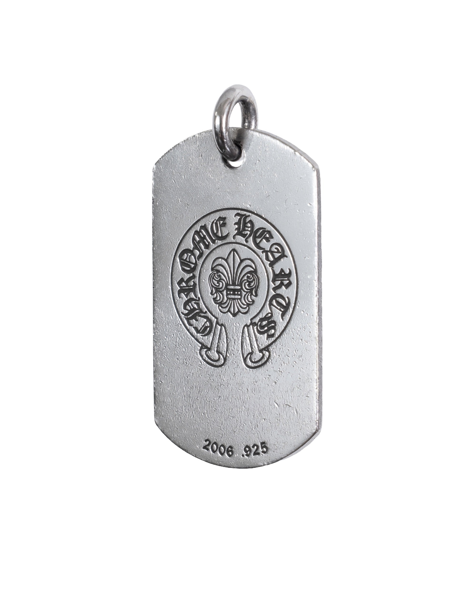 Chrome Hearts Fleur de Lys Paris Dogtag Pendant