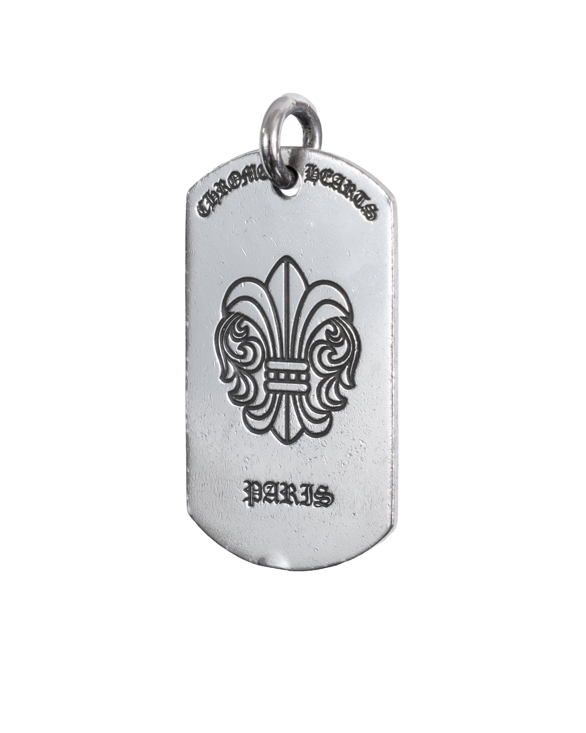 Chrome Hearts Fleur de Lys Paris Dogtag Pendant