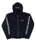 Chrome Hearts Scroll Logo Thermal Zip-up Black