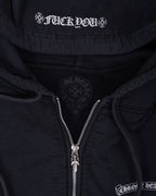 Chrome Hearts Scroll Logo Thermal Zip-up Black