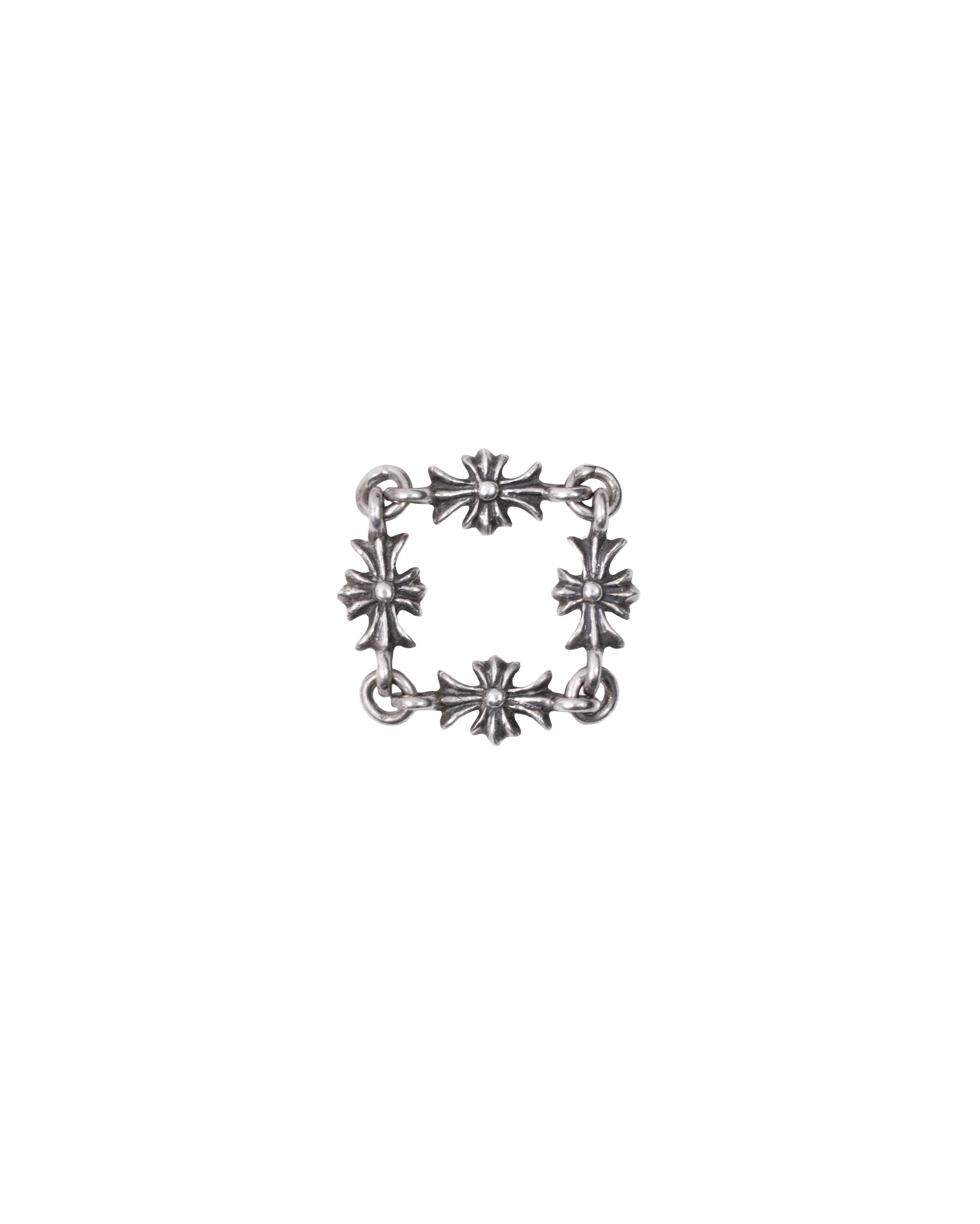 Chrome Hearts Tiny E Plus Pavé Pink Sapphire Ring