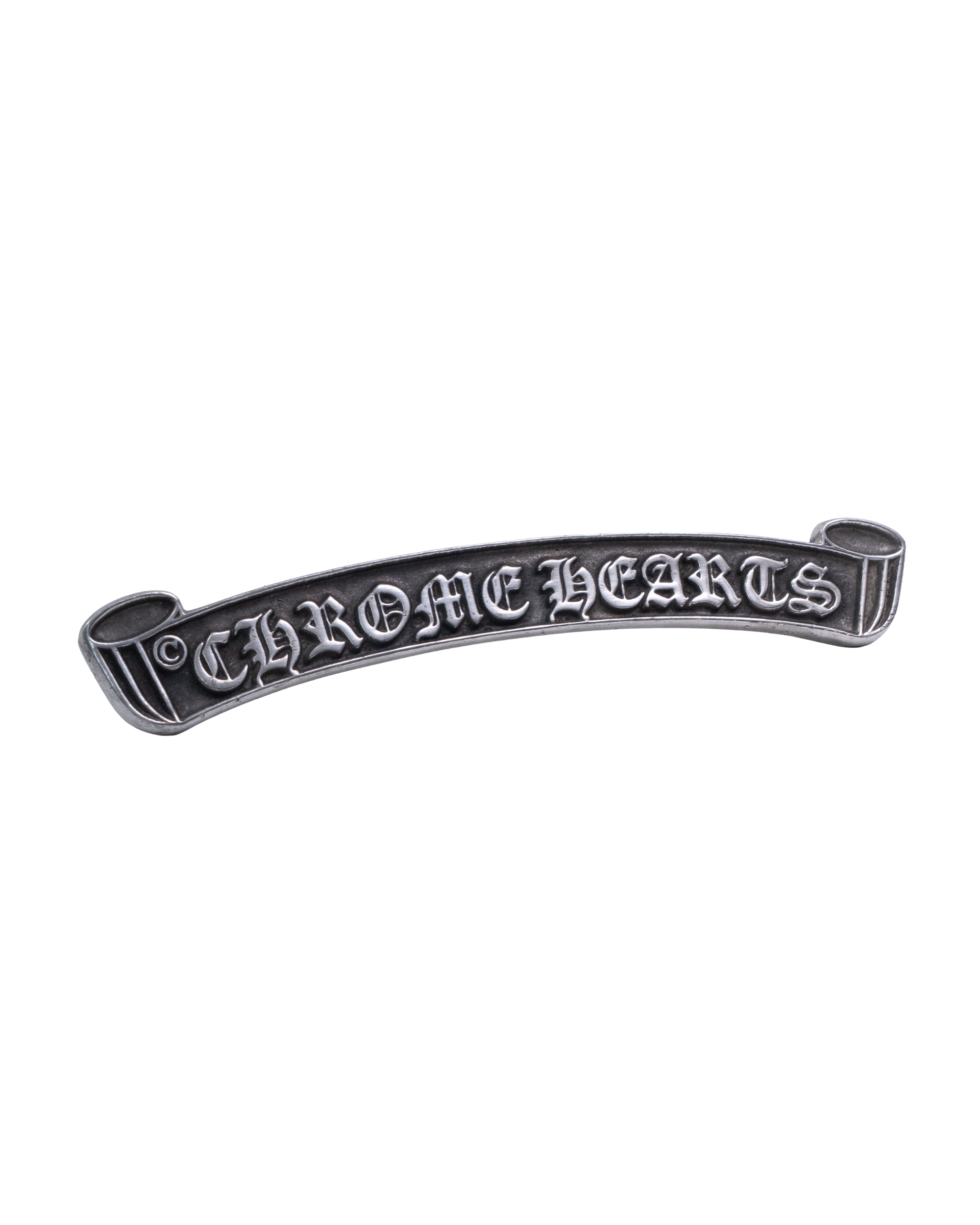 Chrome Hearts Scroll Plaque Display Silver