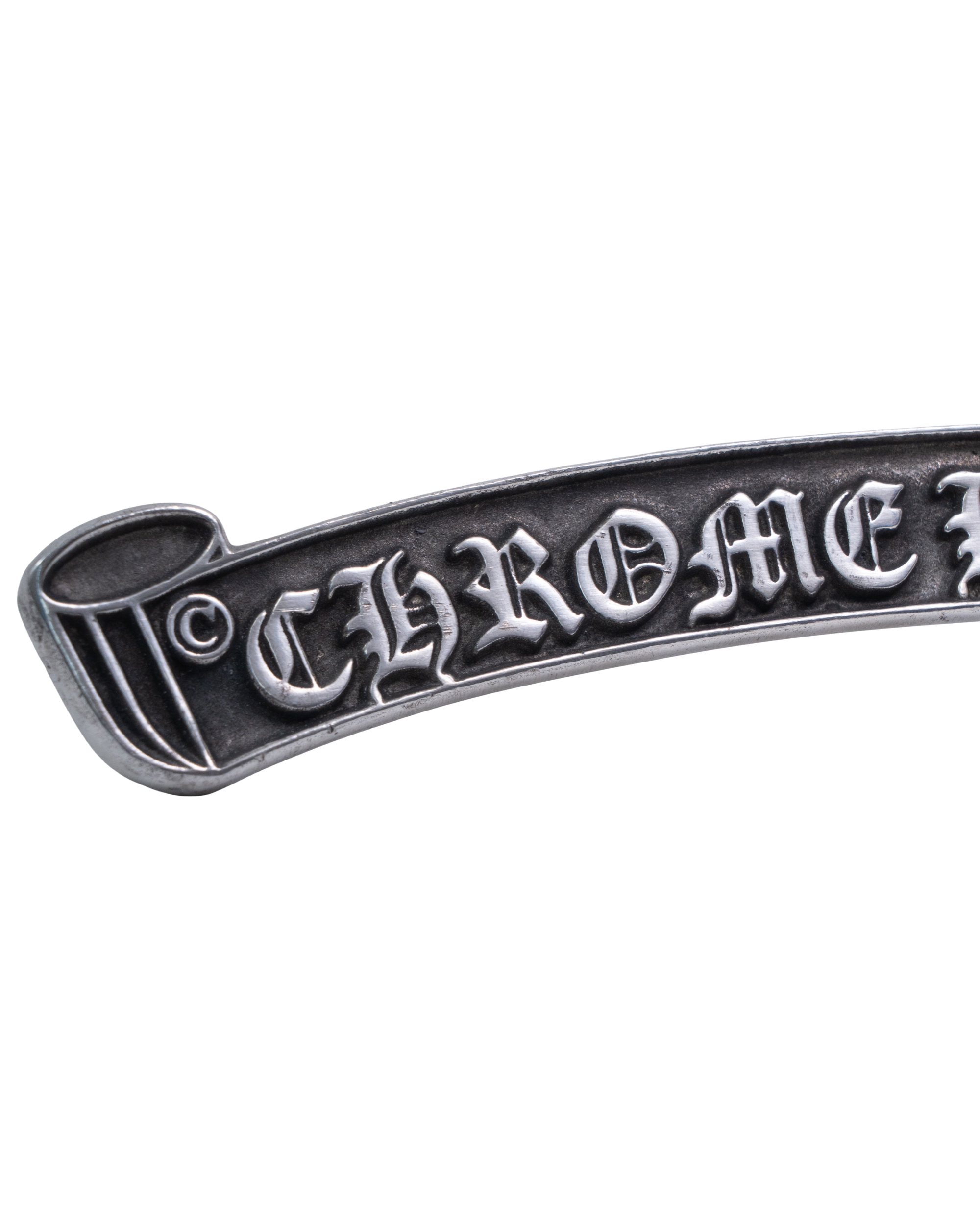 Chrome Hearts Scroll Plaque Display Silver