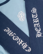 Chrome Hearts Baseball Tee Dagger Baby Blue Glittery Prints 90’