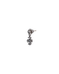 Chrome Hearts Black Diamond Tiny E Drop Earring