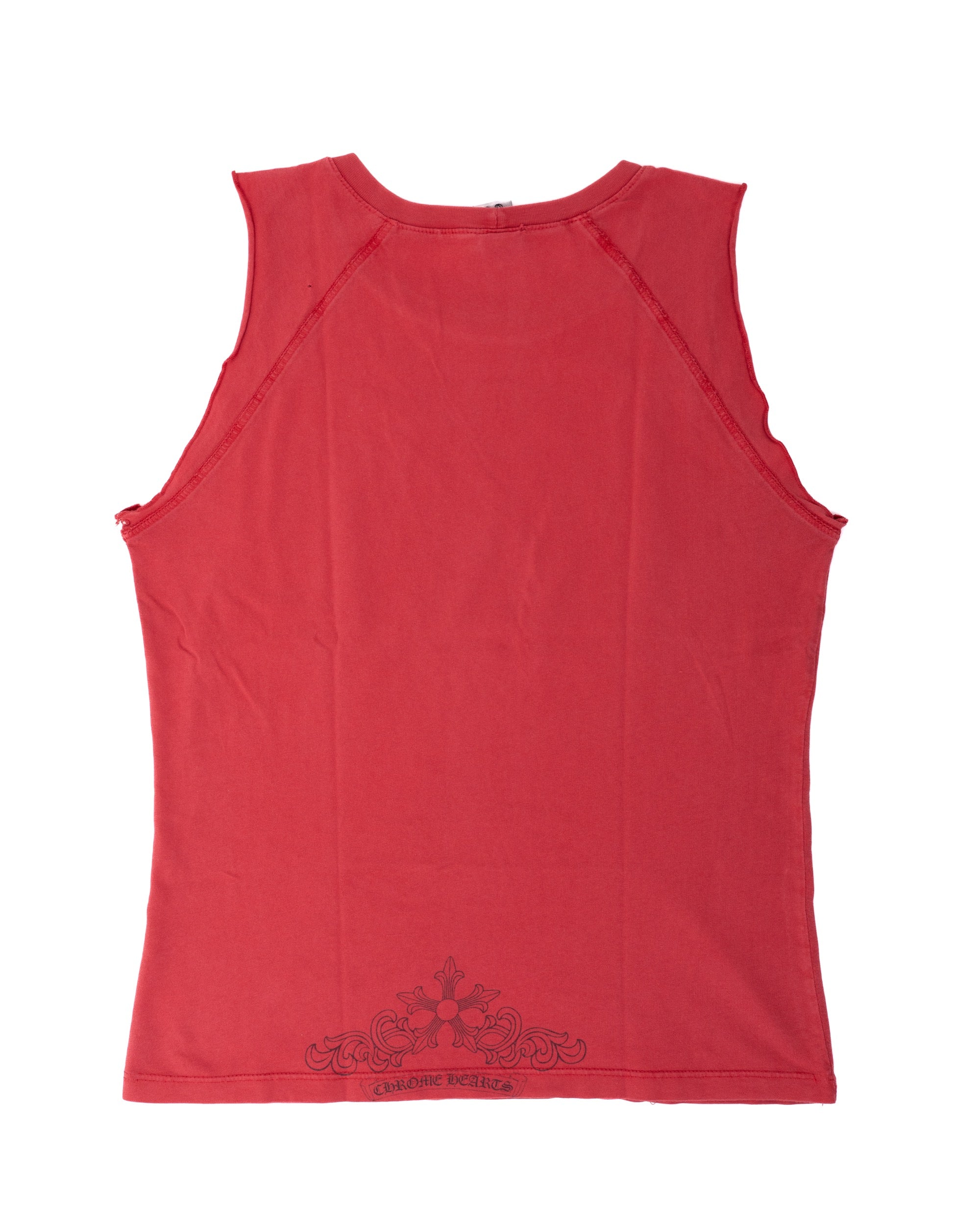Chrome Hearts Star Logo Tank Top 90’ Red