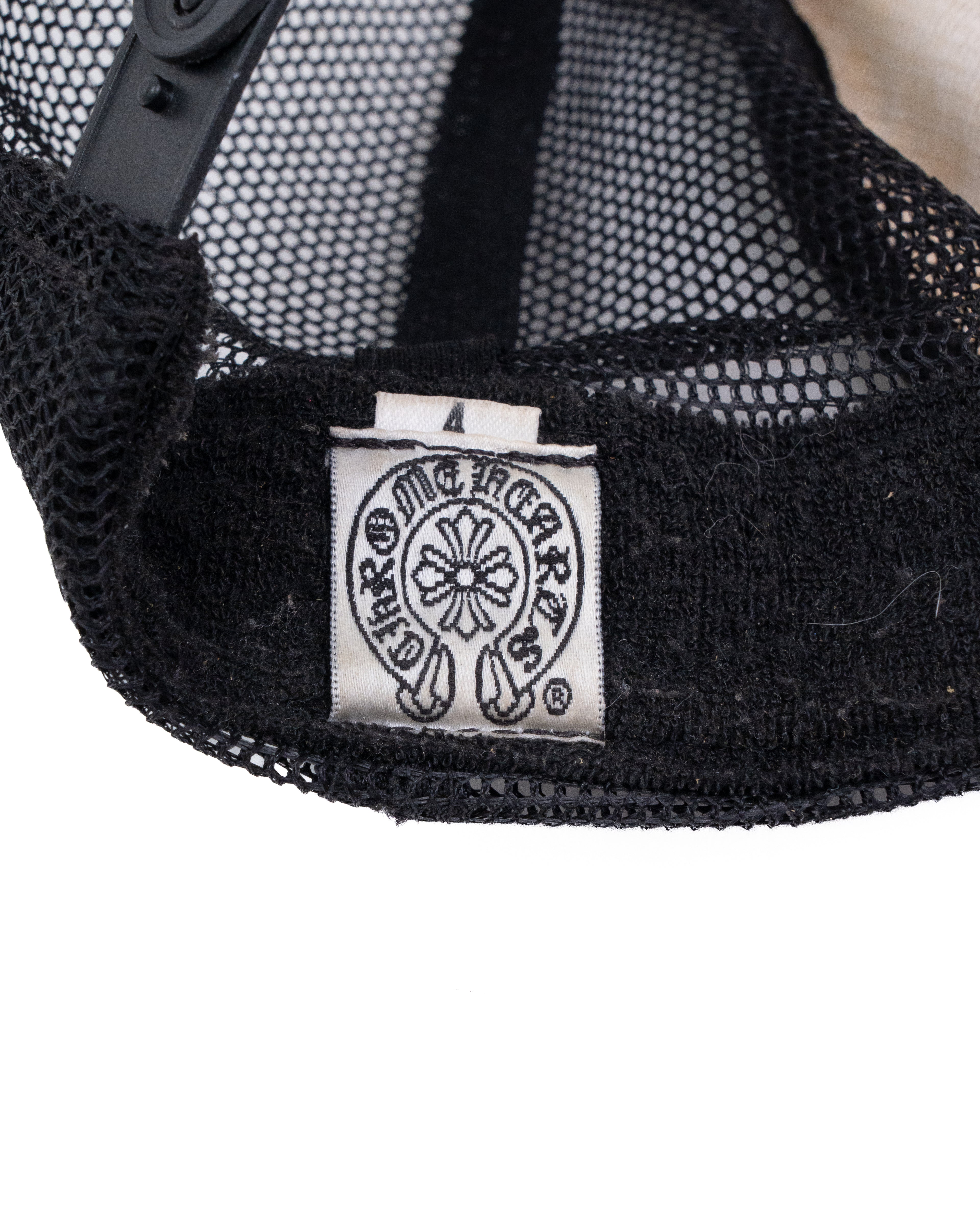 Chrome Hearts Black "CH" Trucker Cap Vintage