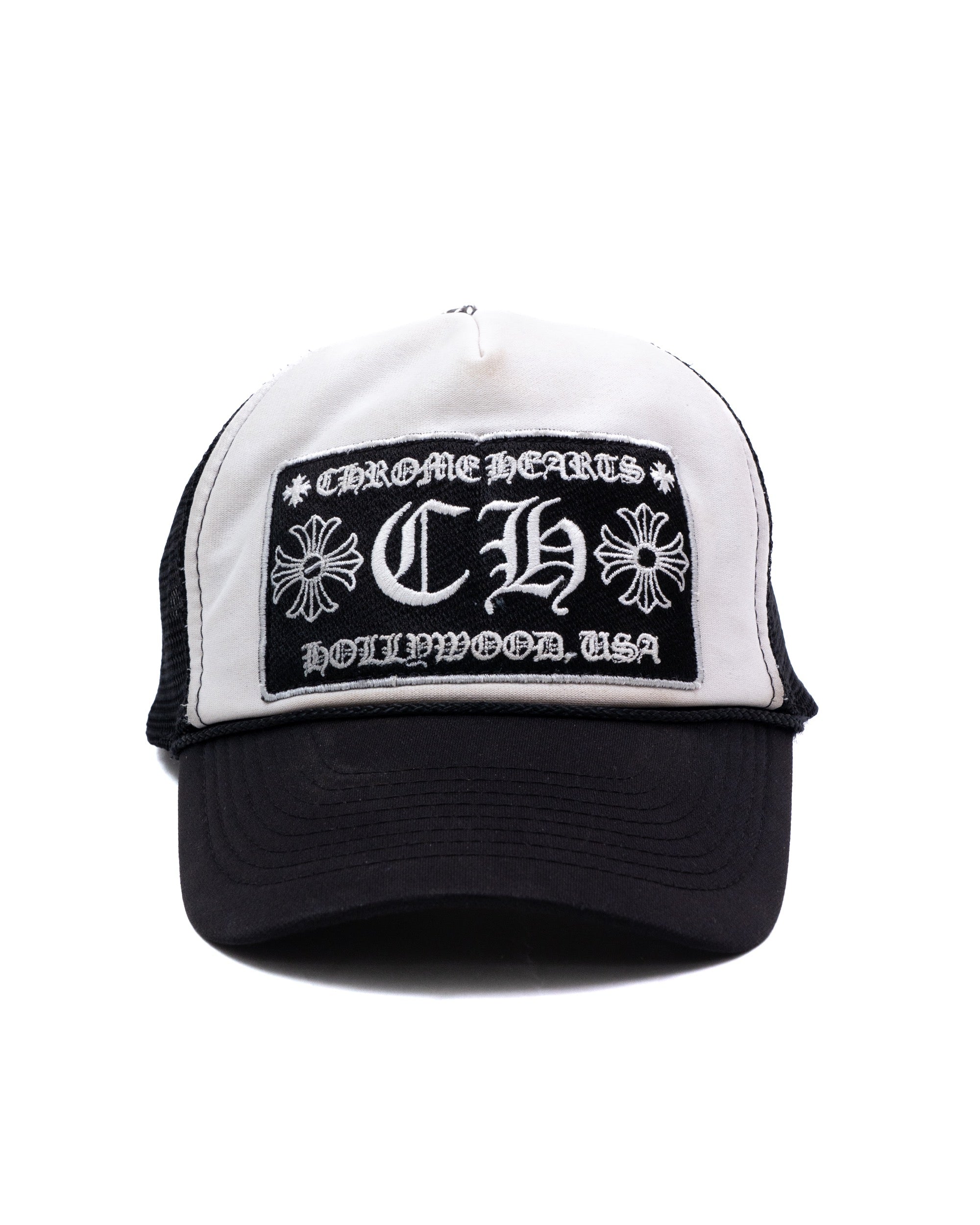 Chrome Hearts Black "CH" Trucker Cap Vintage
