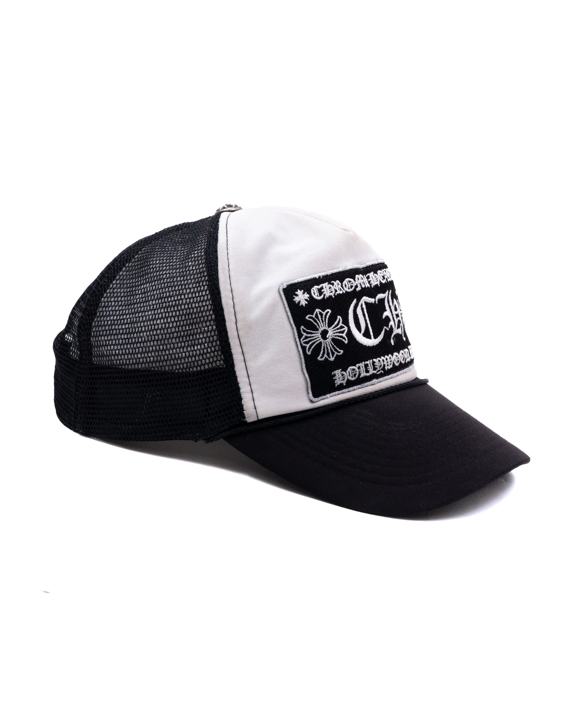 Chrome Hearts Black "CH" Trucker Cap Vintage