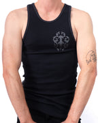 Chrome Hearts Dagger Cemetery Tank Top Grey/Black