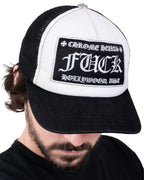 Chrome Hearts "F*ck" Trucker Cap Black/White