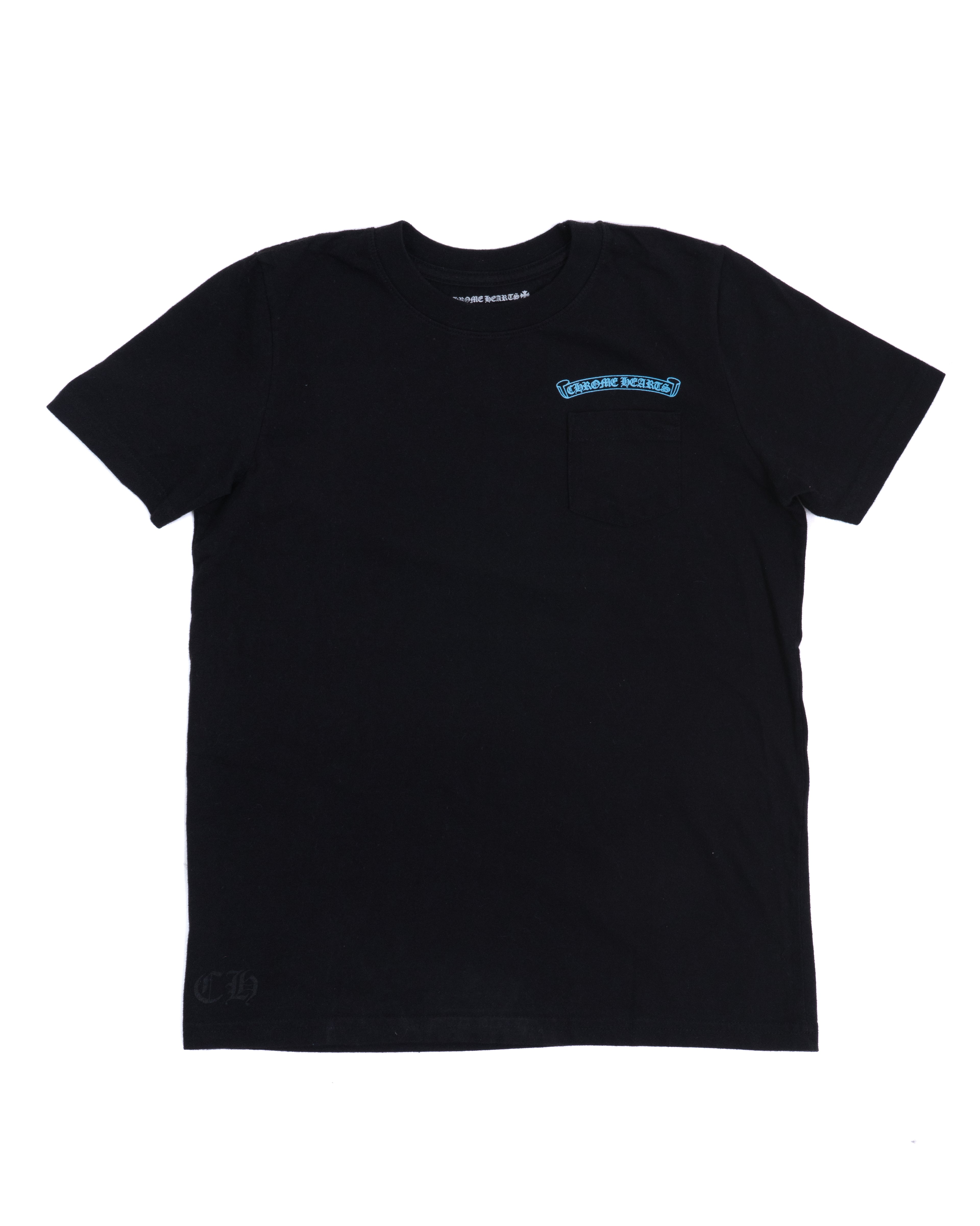 Chrome Hearts Scroll Logo Tee Blue/Black