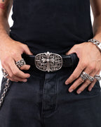 Chrome Hearts Cemetery Buckle + Strap Belt