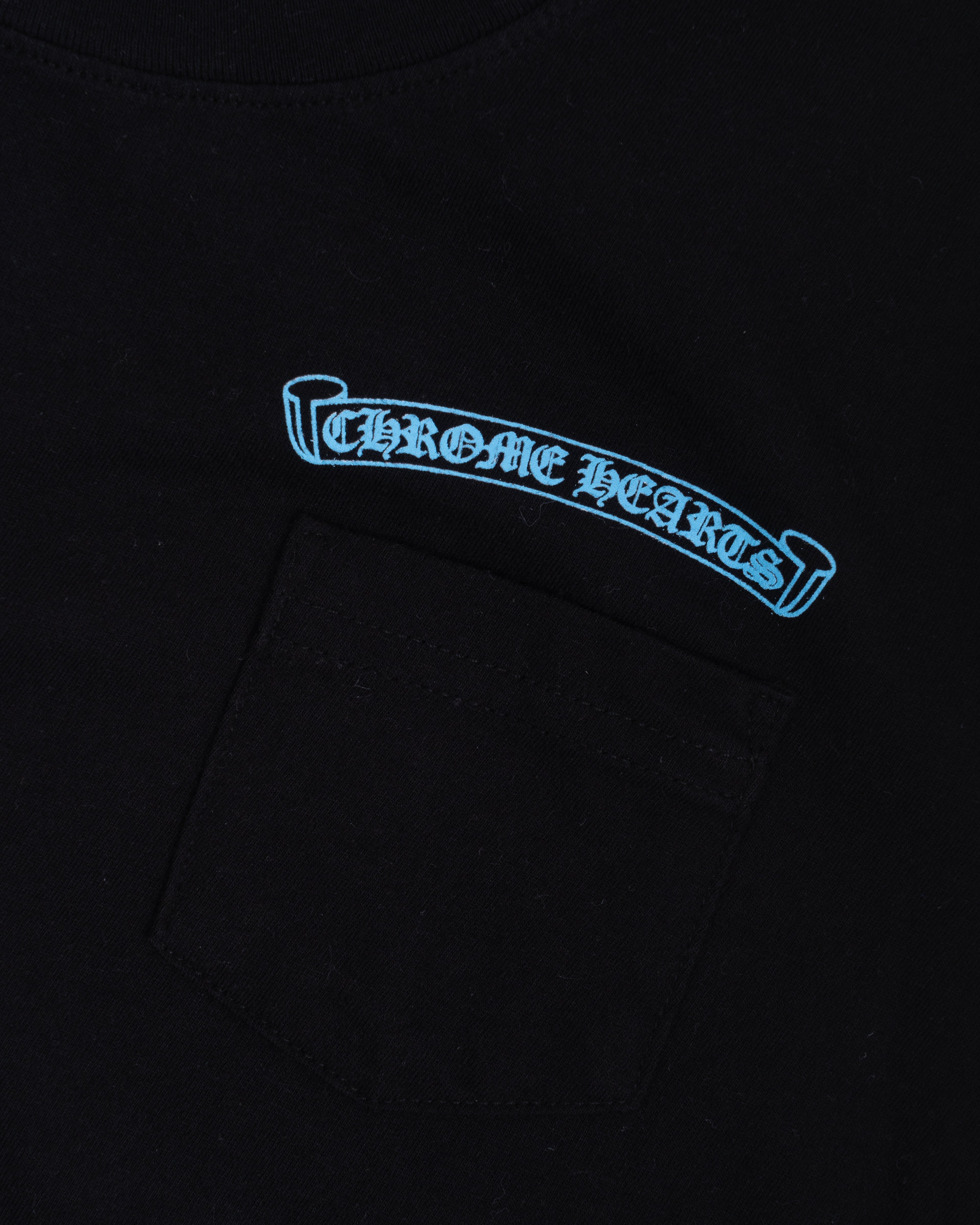Chrome Hearts Scroll Logo Tee Blue/Black
